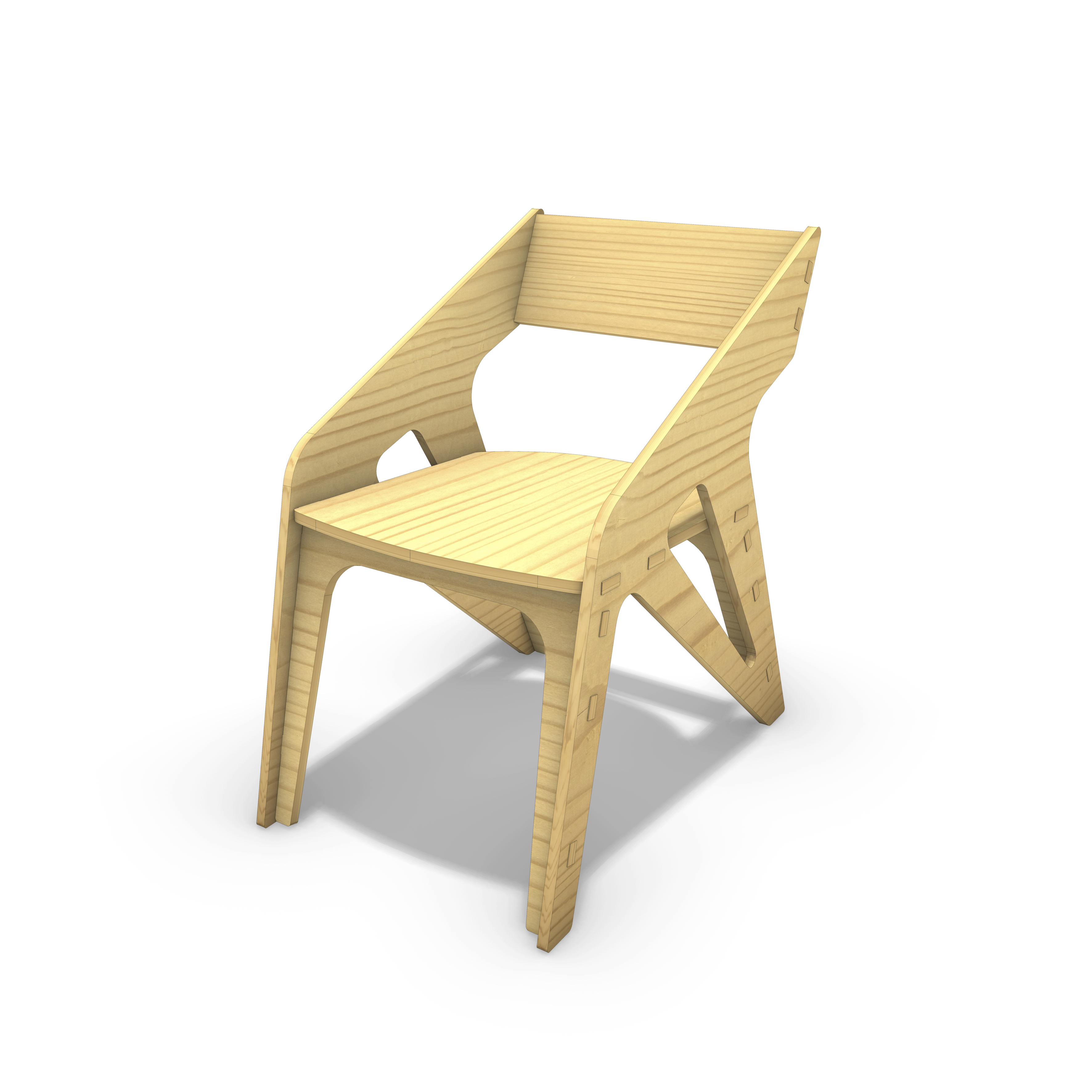scala cnc sedia taglio sella mobilia modello 3D print model - Mito3D