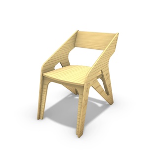scale cnc chair cutting saddle furniture model 3d print model - Mito3D