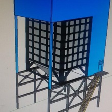 scala del carbone di inondazione loader architettura la ferrovia modello 3d print model - Mito3D