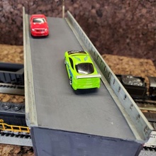 scale double track overpass model railroad modeling ho 3d printed train 3d print model - Mito3D