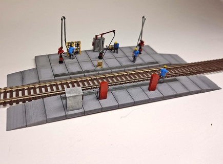 Rahmen Treibstoff Depot Modell Eisenbahn 3d print model - Mito3D