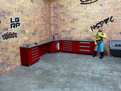 scale garage work bench trx4m scx24 3d print model - Mito3D