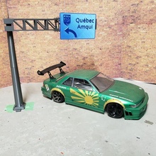 scale highway sign rc drift 3d print model - Mito3D