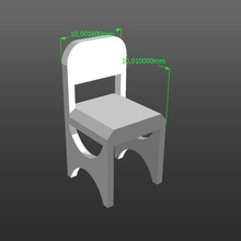 150 del modello di scala sedia architettura chaise epitome il ruolo tablet modelli interrompere sella 3d print model - Mito3D