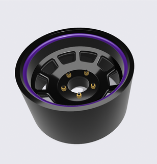 escala modelo círculo pista rodas slicks pneu roda 3d print model - Mito3D