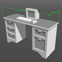 150 del modello di scala per il desktop architettura chelle ufficio presidenza epitome ruolo modelli 3d print model - Mito3D