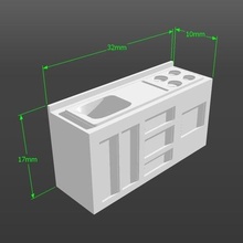 150 modèle à l'échelle de la cuisine l'architecture un lave-vaisselle vaisselle une quintessence le rôle tablette modèles arrêter 3d print model - Mito3D