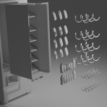 modello in scala distributore automatico architettura distributori automatici macchina le bevande spuntini giocattolo modellino diorama miniatura 3d print model - Mito3D
