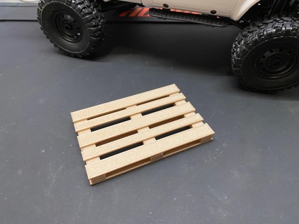 scale pallet garage wpl rc car diorama detail 3d print model - Mito3D