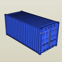 114 scale 20 seacan shipping container various trailer tamiya remote control rc 3d print model - Mito3D