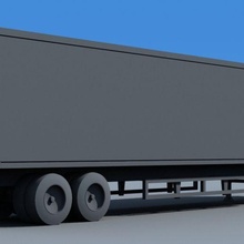 escala semi reboque básico conjunto n caminhão 3d print model - Mito3D