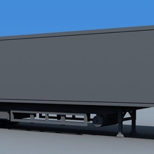 scale semi trailer set n truck detail 3d print model - Mito3D