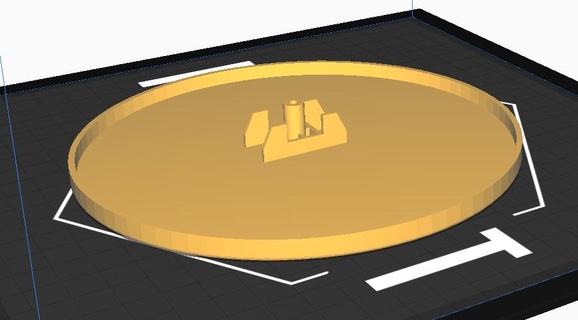 Rahmen Tablett schonen Balance Teller Base 3d print model - Mito3D