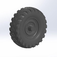 scale truck wheel 3d print model - Mito3D