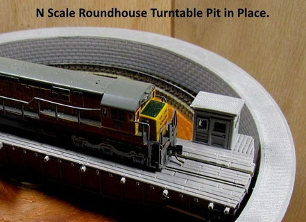 scale turntable 4 -- pit walls Various hobby 3d print model - Mito3D