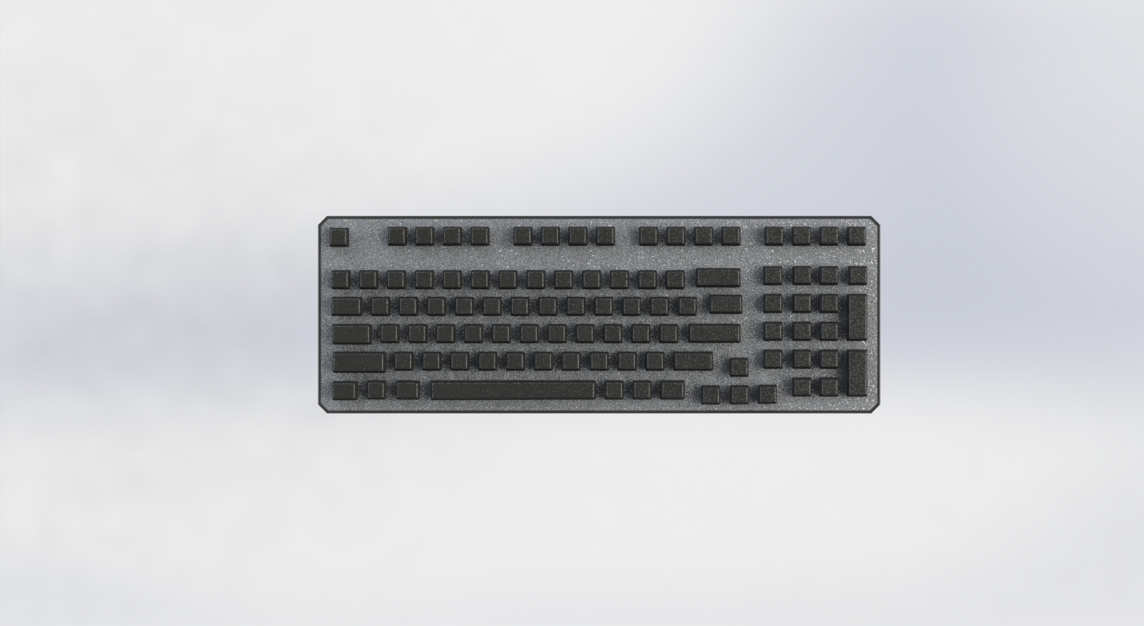 ridimensionato tastiera chiave computer periferica topo informatica ufficio automazione scala 3D print model - Mito3D