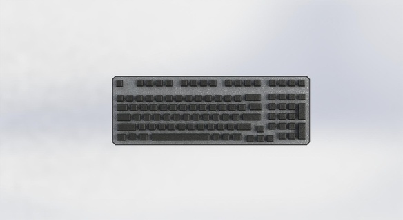 scaled keyboard key computer peripheral mouse computing office automation scale 3d print model - Mito3D