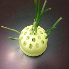 la cebolla de verdeo frasco casa countertopchallenge personalizador verde ahorro ahorros florero cocina comedor 3d print model - Mito3D