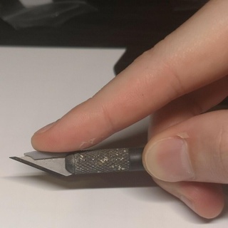 bisturi lâmina dedo guarda Ferramentas faca segurança modelagem modelo protetor escuro 3d print model - Mito3D