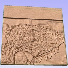 scaly lizard various relief 3d stl 3d print model - Mito3D