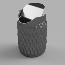 scaly trash bin bucket tool can pail rubbish garbage disposal waste canned junk recycling bean house other 3d print model - Mito3D