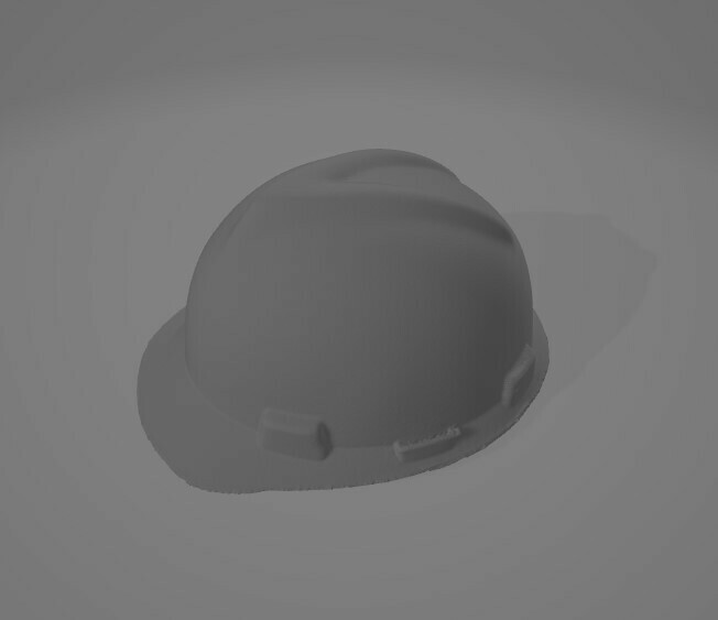 escanear seguridad casco msa modelo v gard 3D print model - Mito3D