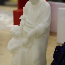 scan 19th century st joseph statue art scans replicas student work students statues sja sense scanner saint saints religious meshmixer jesus christianity catholicism 3d print model - Mito3D