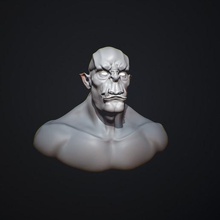 scandinavi troll busto art il arte giocattolo abbellimento mitologia 3d print model - Mito3D