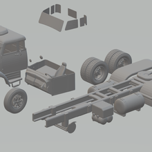 Scania 111s Kit Spiel Slotcar Wagen Druckguss heiße Reifen LKW h0 1 87 italieri Schlepper 3d print model - Mito3D