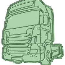 scania 150mm cookie cutter 3d print model - Mito3D
