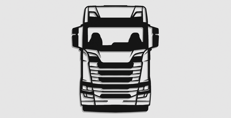 scania 500s 2024 arte r730 camion semi v8 3d print model - Mito3D