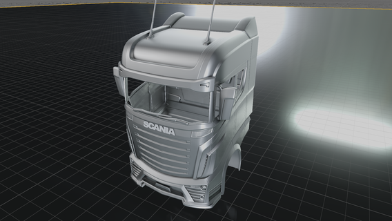 Scania r1000 caminhão cabine conceito p1000 3d impressão modelo 2023 2024 2022 2021 2020 3d print model - Mito3D