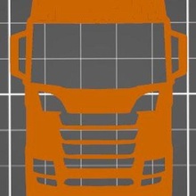 Scania camion clé bague 3d print model - Mito3D