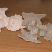 scanned dragon various 3d experiment laser mendel pla reprap scanner toy 3d print model - Mito3D