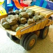 scanned hobby engine boulder rock loading hauling r/c_vehicles 3d print model - Mito3D
