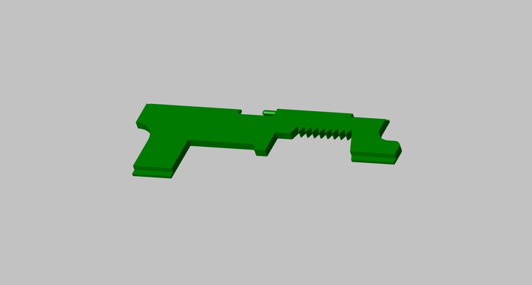 scar h vfc selector plate airsoft game vega force company 3d print model - Mito3D