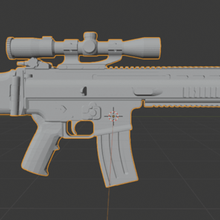 la cicatriz l art h rifle de asalto arma fuego 3d print model - Mito3D