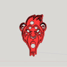 cicatrice rey leon roi lion cookies cutter la maison tiède le les témoins 3d print model - Mito3D