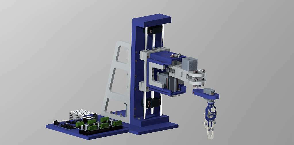 scara robot 3D print model - Mito3D