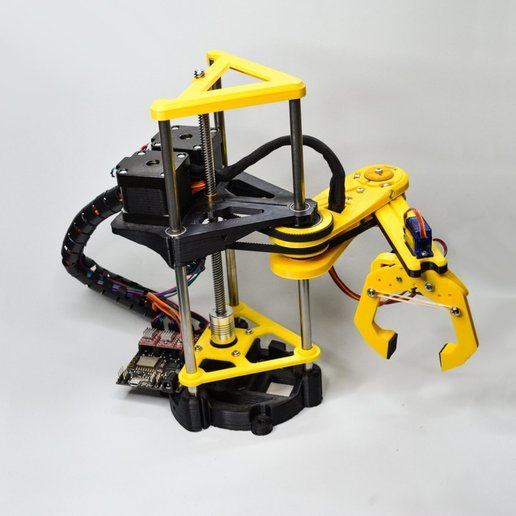 yara izi robotik kol açık kaynak kontrol uygulama piton robot arduino 3D print model - Mito3D