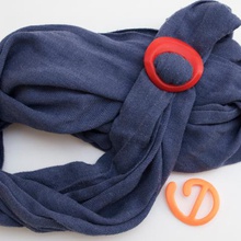 scara scarf buckle fashion 3d print model - Mito3D