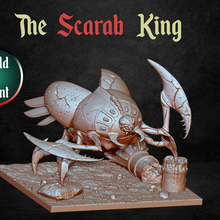 scarab king scarbé of the tombs tomb 3d print model - Mito3D