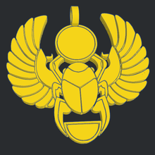 escaravelho pingente símbolo Egito faraó Deus 3d print model - Mito3D
