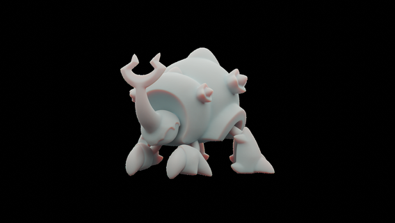 saut obtenu tem tempédia mignonne créature monstre figure figurine jouet Jeu modèle 3d print model - Mito3D