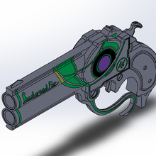 scarborough fair bayonetta silahı sanat tarar kopyaları tabanca silah oyun adil 3d print model - Mito3D