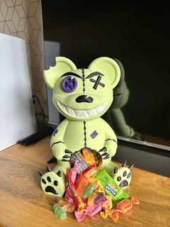 scare bear halloween scary creepy candy bowl sweets treats trick treat 3d print model - Mito3D