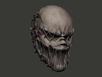 scarecrow mask horror killer batman 3d print model - Mito3D
