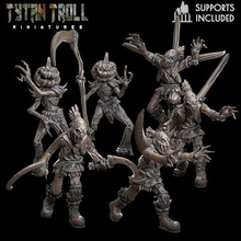 spaventapasseri pacco pre supported gioco dnd miniatura minis dungeon draghi 32mm tytantroll miniature patreon spaventoso cannuccia loop zucca 3d print model - Mito3D