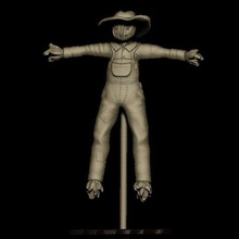 scarecrow game tabletop model making scatter terrain 3d print model - Mito3D
