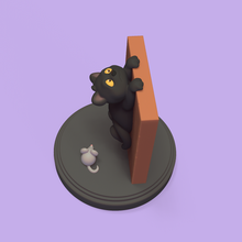 korkmuş kedi 3d print model - Mito3D